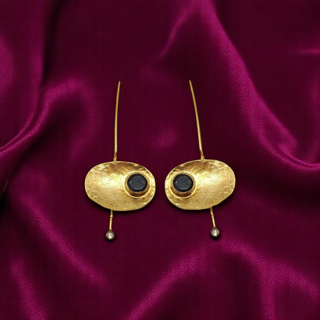 Aurora Fancy Eyes Gold Earrings