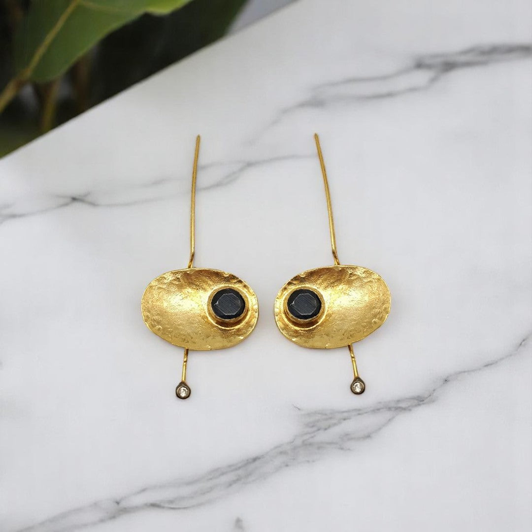 Aurora Fancy Eyes Gold Earrings