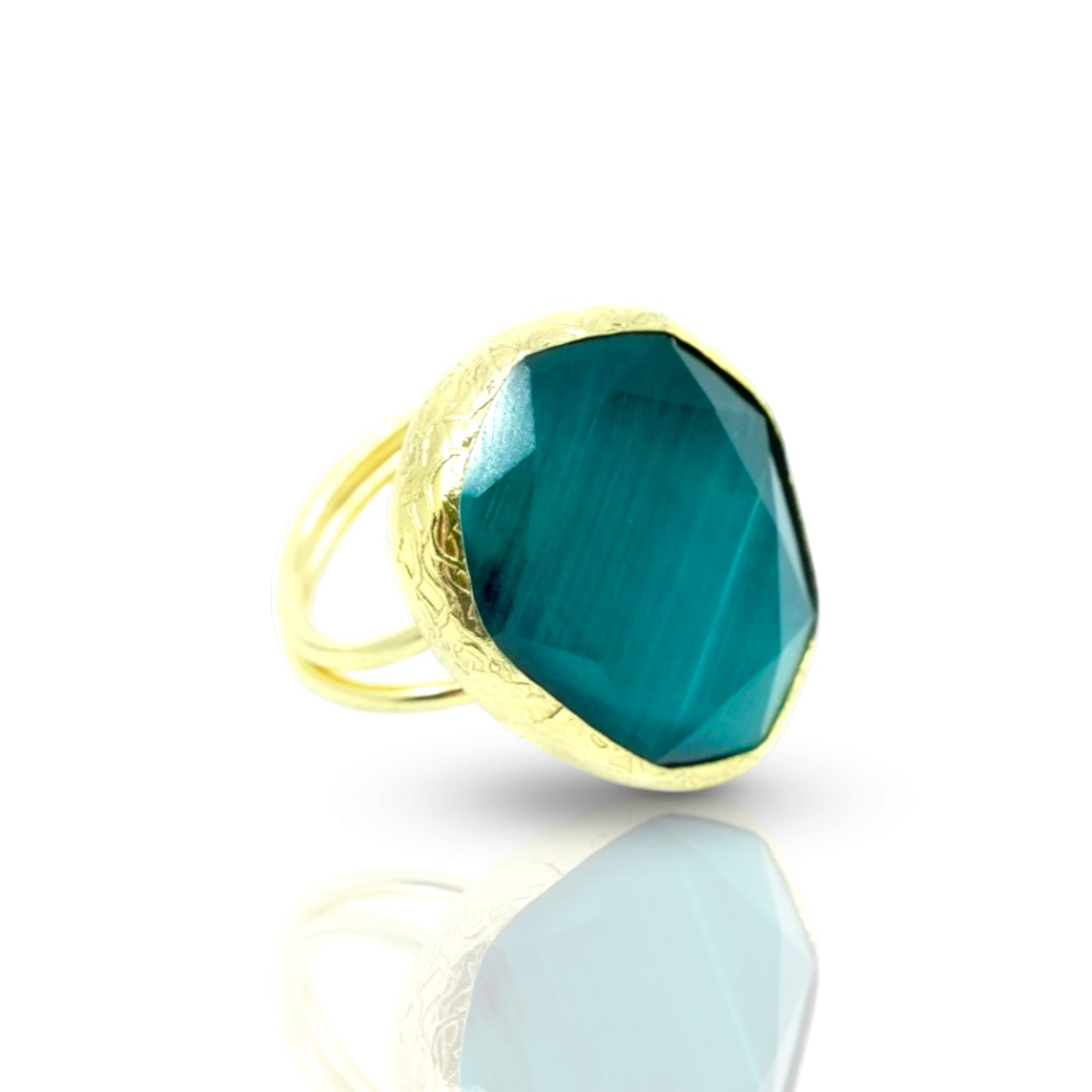 Green Cat Eye Ring