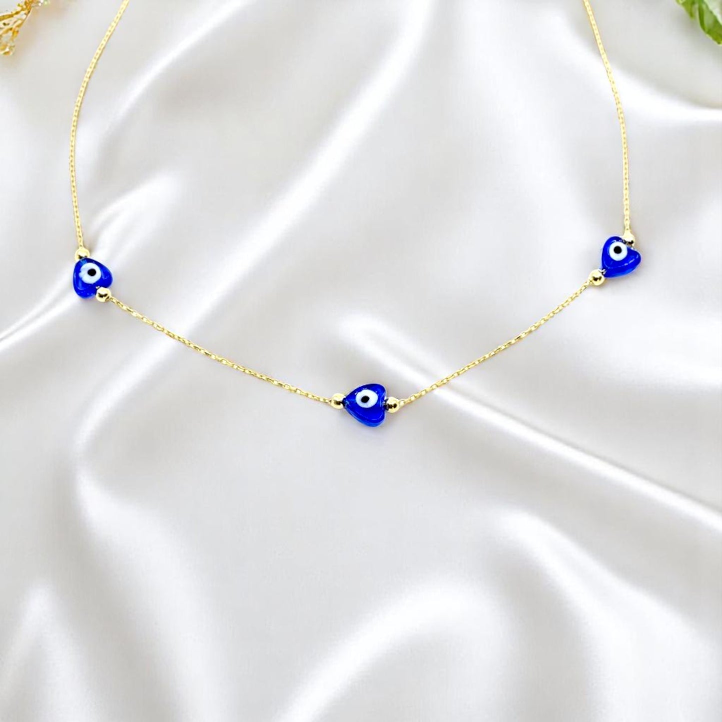 Evel Eye Heart Necklace