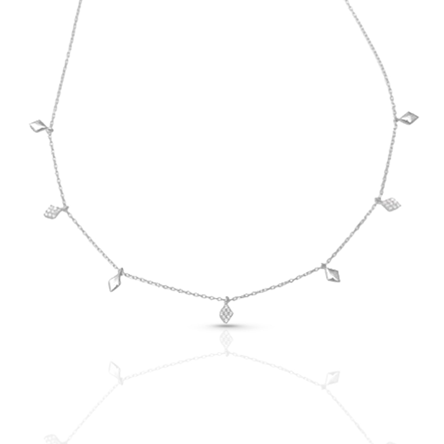 7 Rhombus Chain Necklace