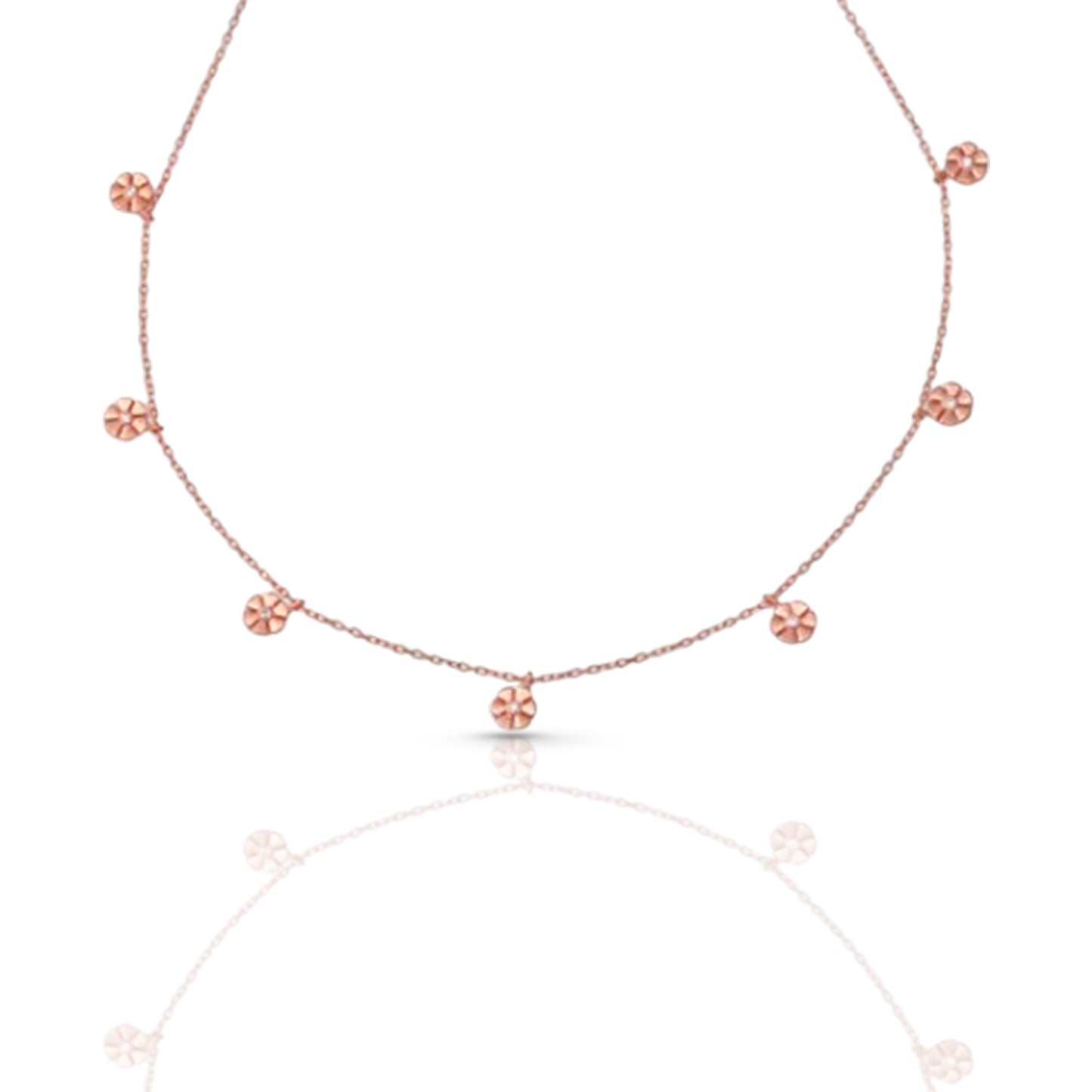 7 Flower Chain Necklace