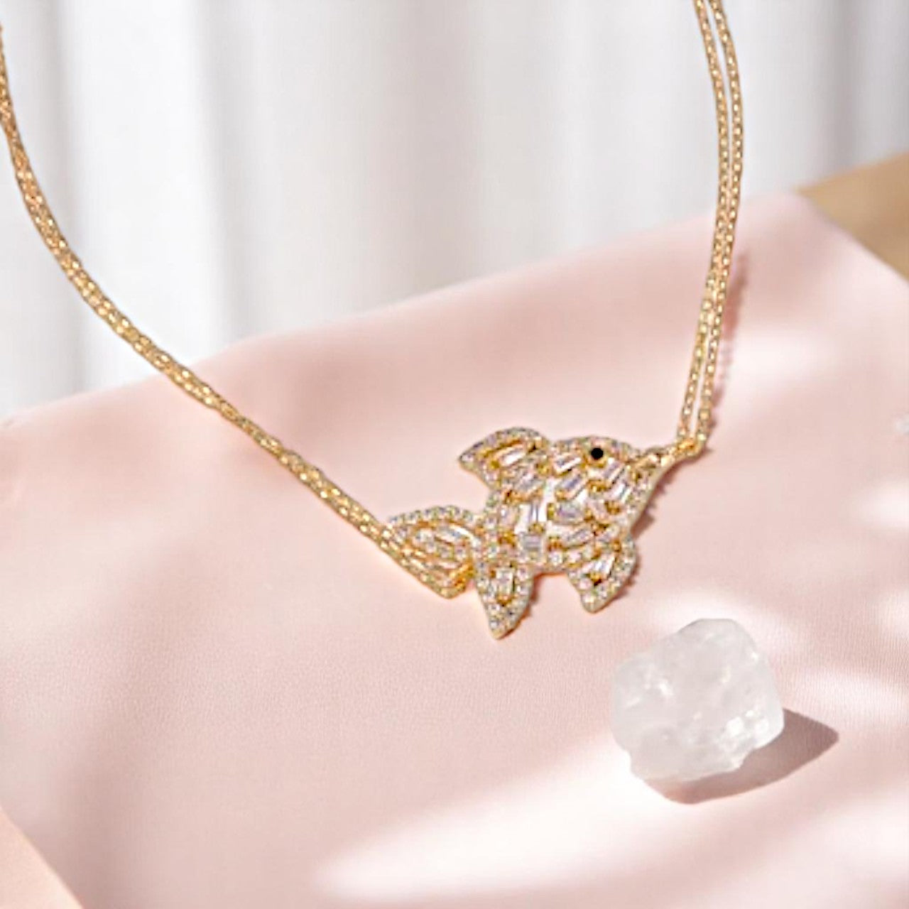 Baguette Zircon Fish Bracelet