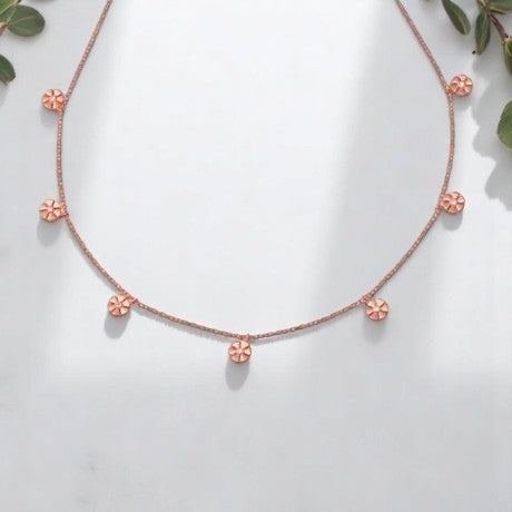 7 Flower Chain Necklace