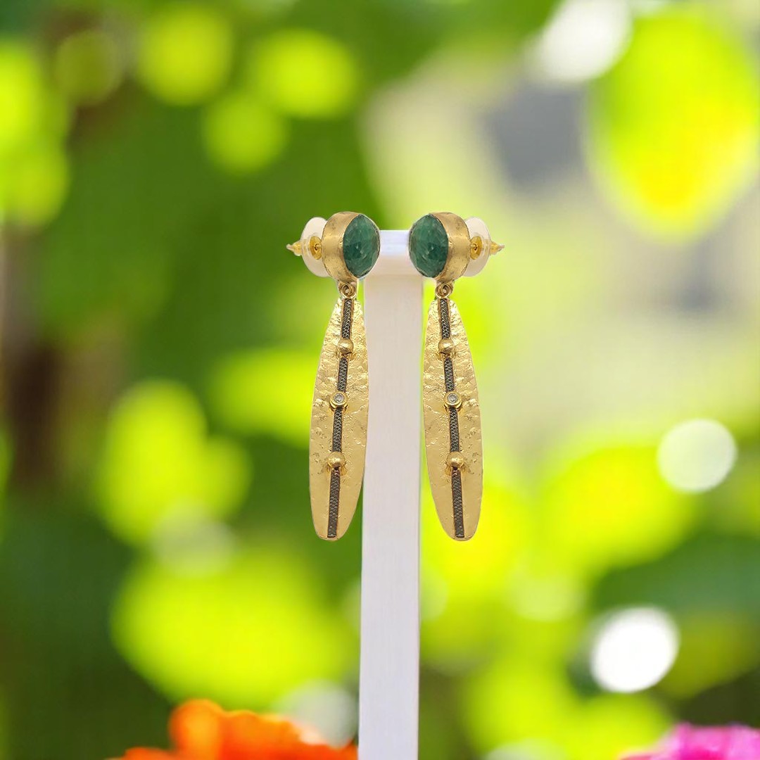 Aurora Fancy Gold Earrings