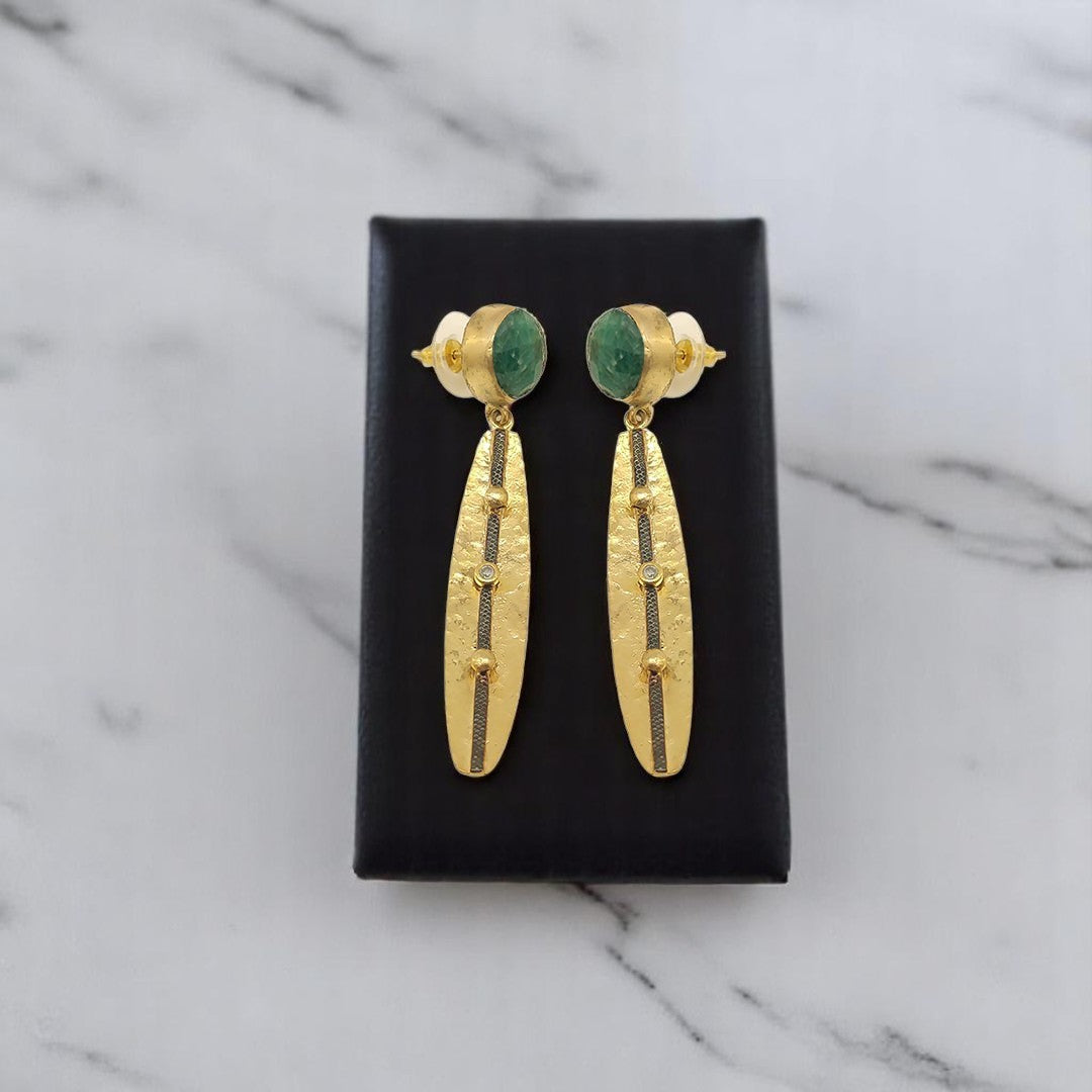 Aurora Fancy Gold Earrings