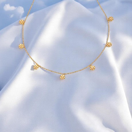 7 Flower Chain Necklace