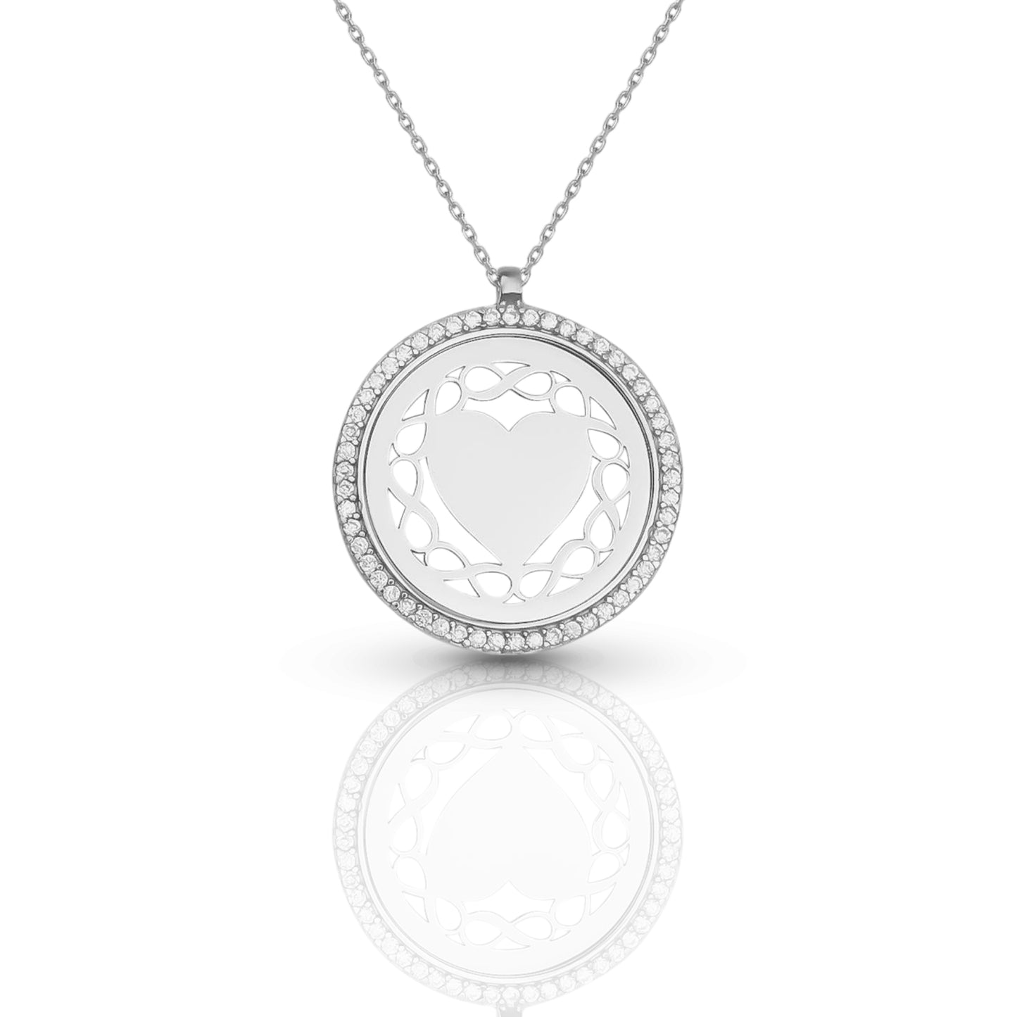 Personalized Engraved Name Diamond Frame Necklace