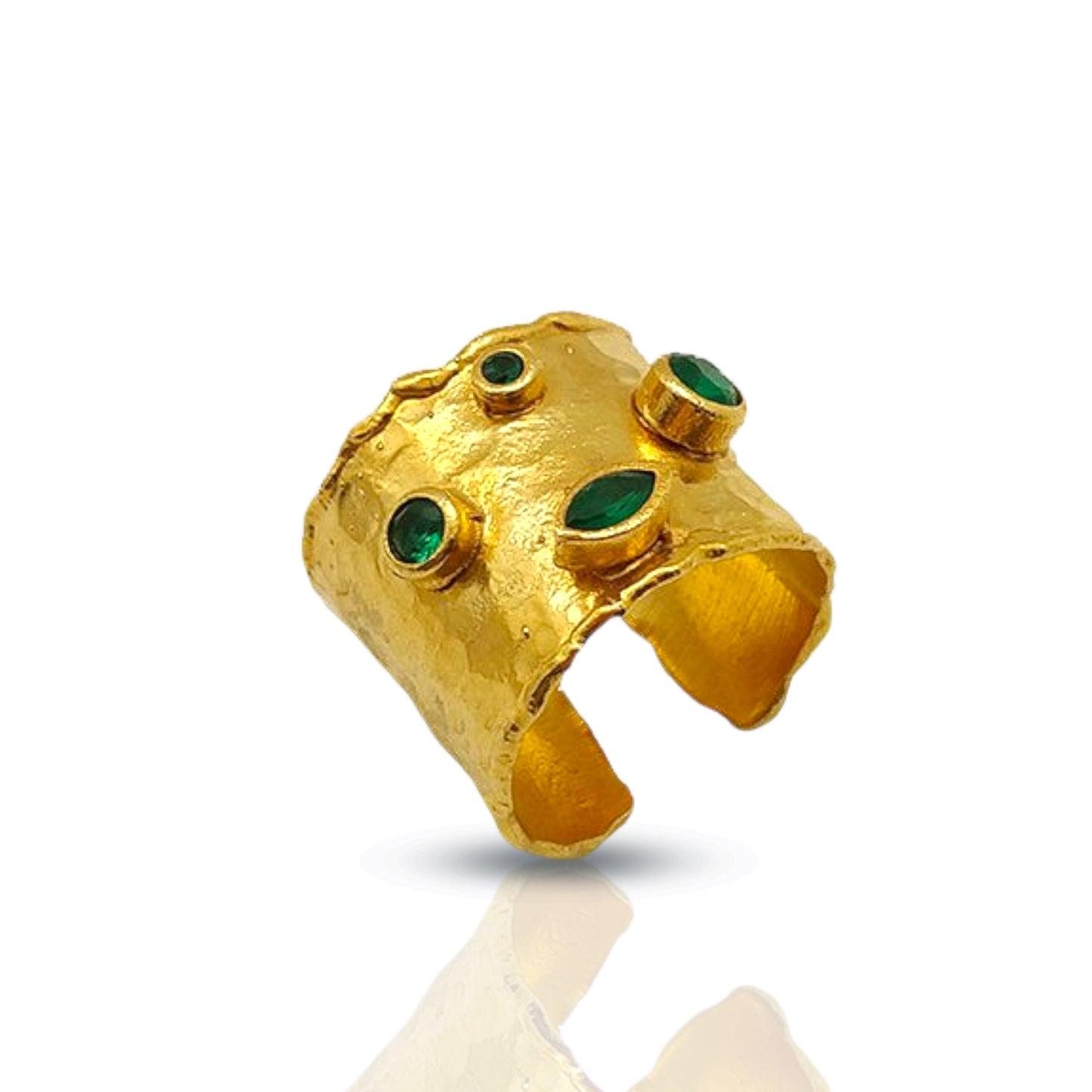 Aurora Fancy Cuff Gold Ring