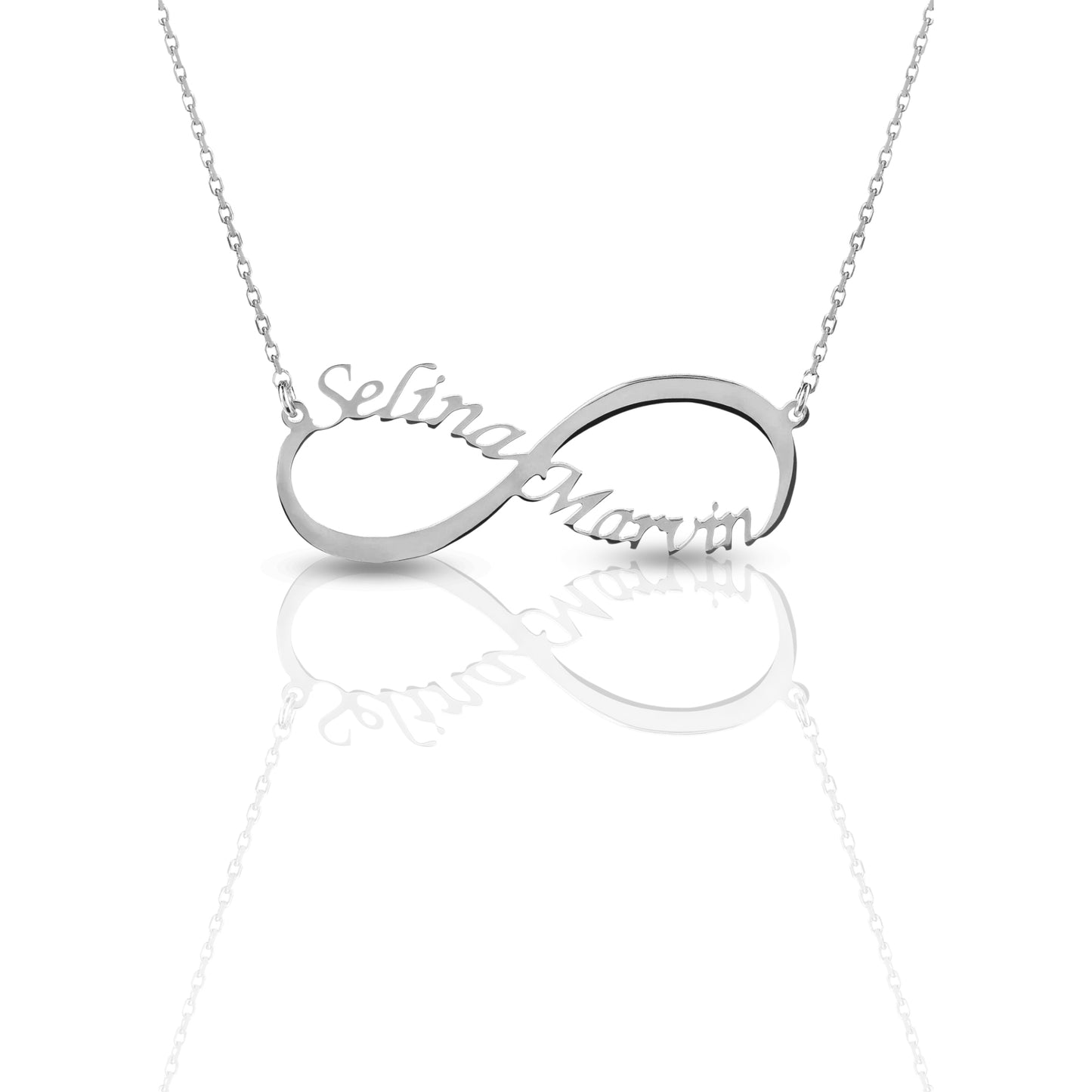 Personalized Engraved Infinity Name Necklace