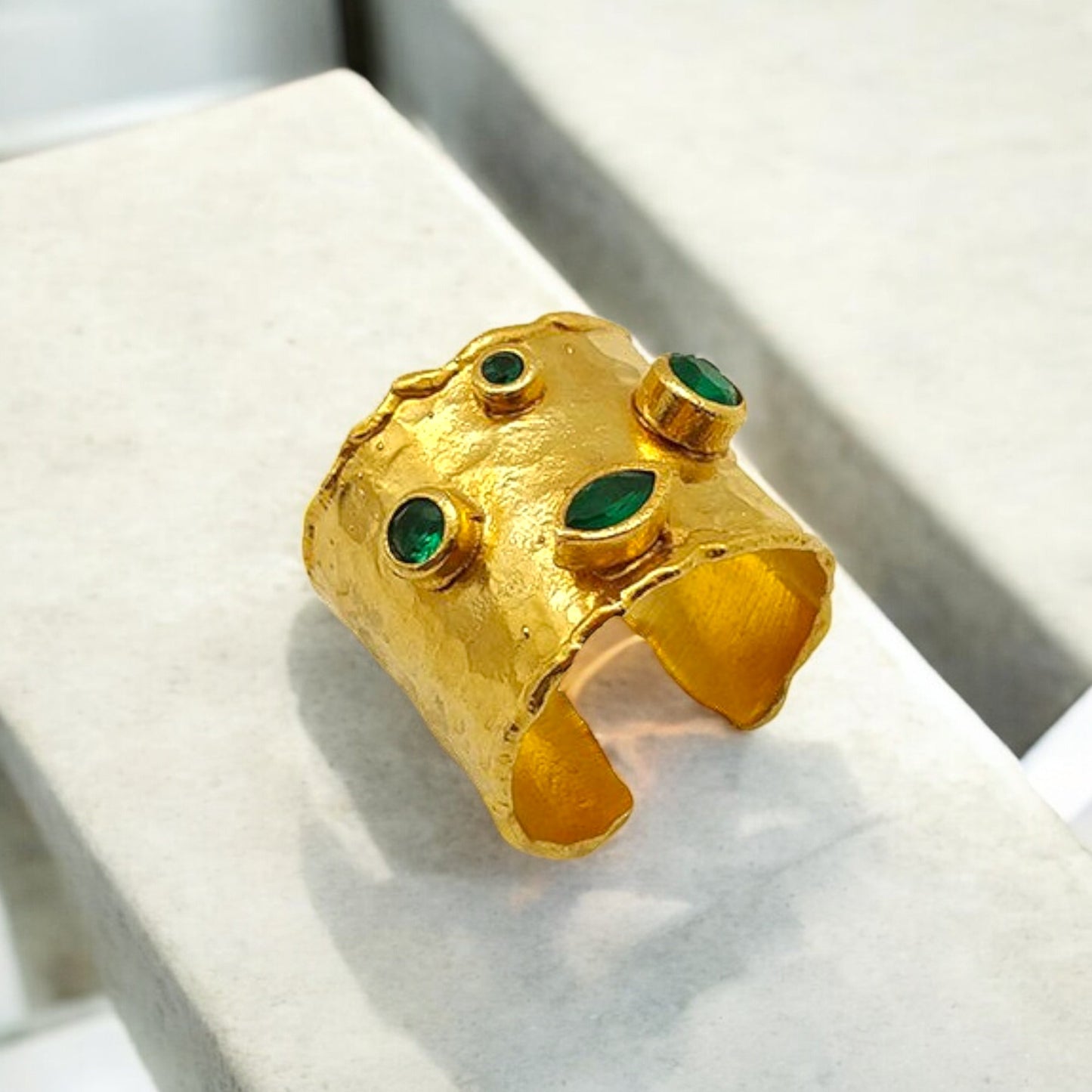 Aurora Fancy Cuff Gold Ring