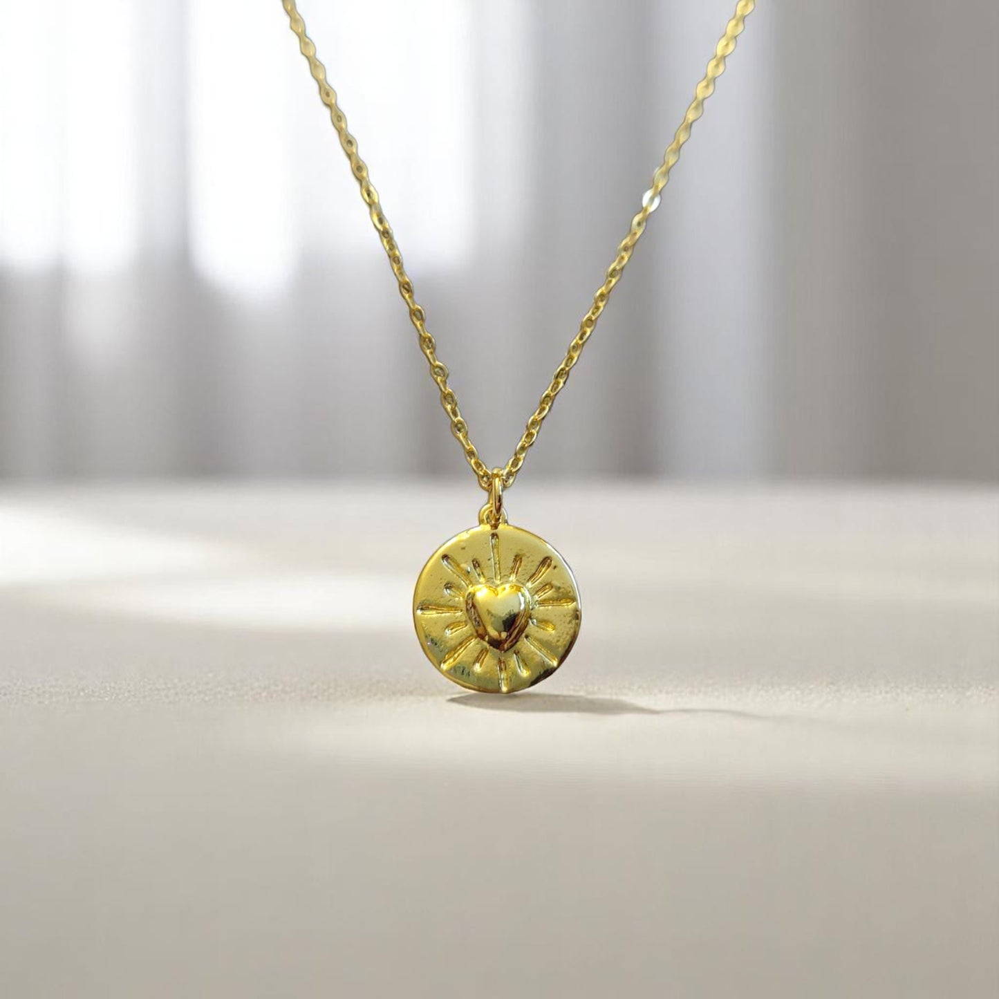 Heart Coin Necklace