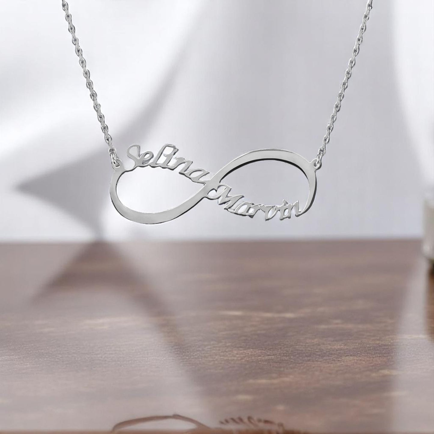 Personalized Engraved Infinity Name Necklace
