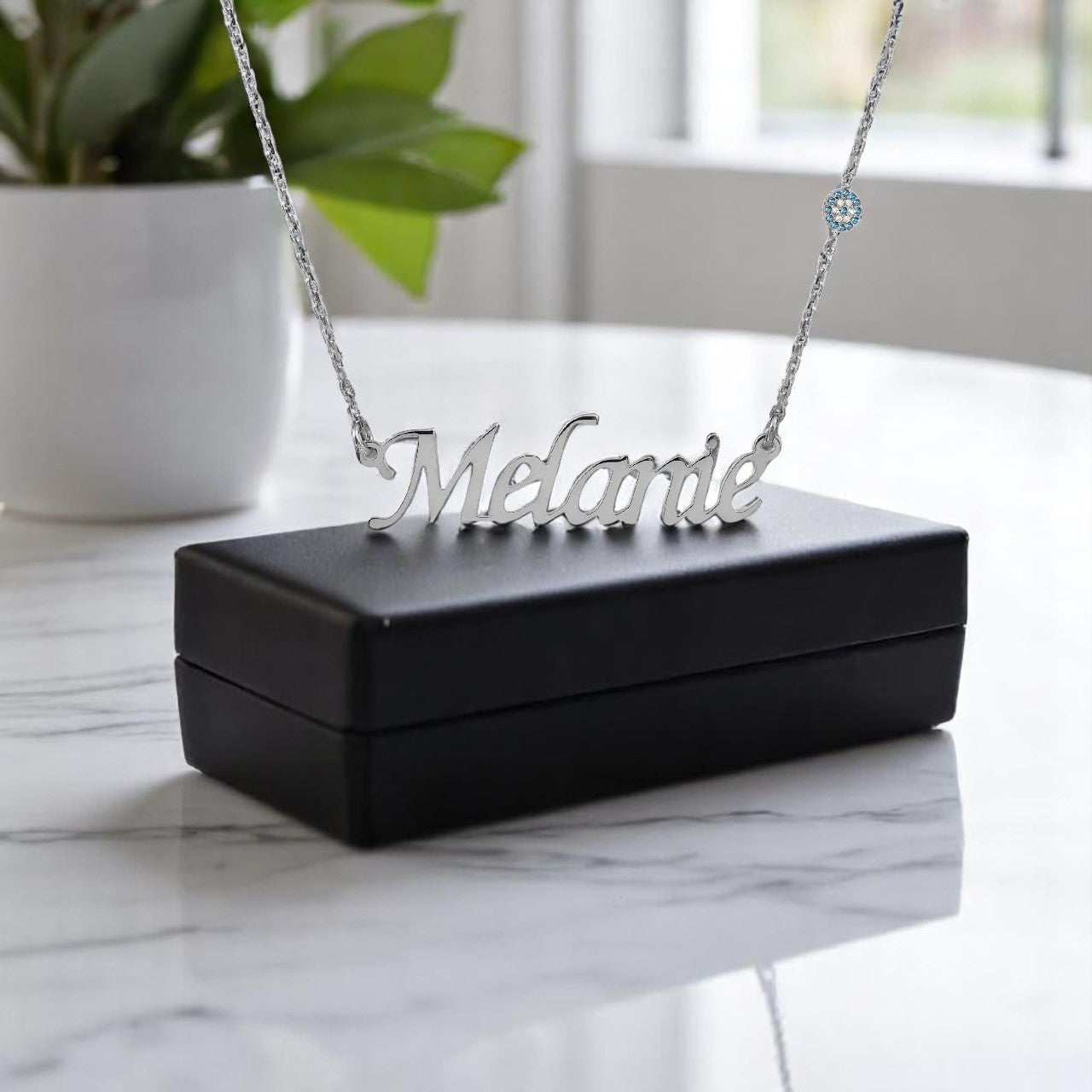 Personalized Engraved Eveleye Name Necklace