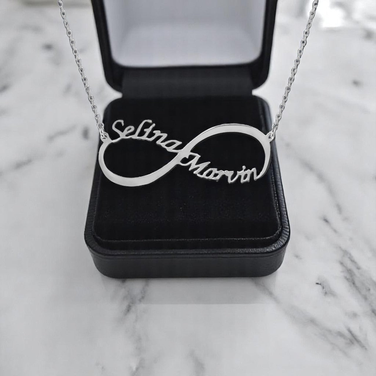 Personalized Engraved Infinity Name Necklace