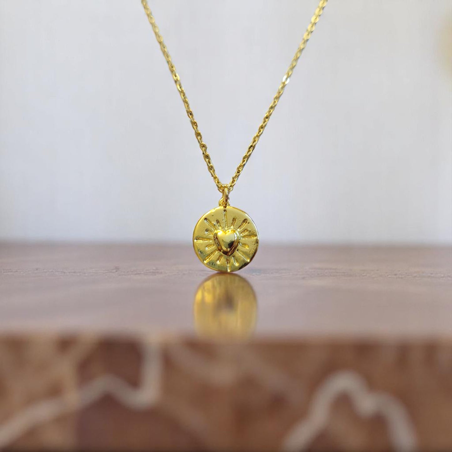 Heart Coin Necklace