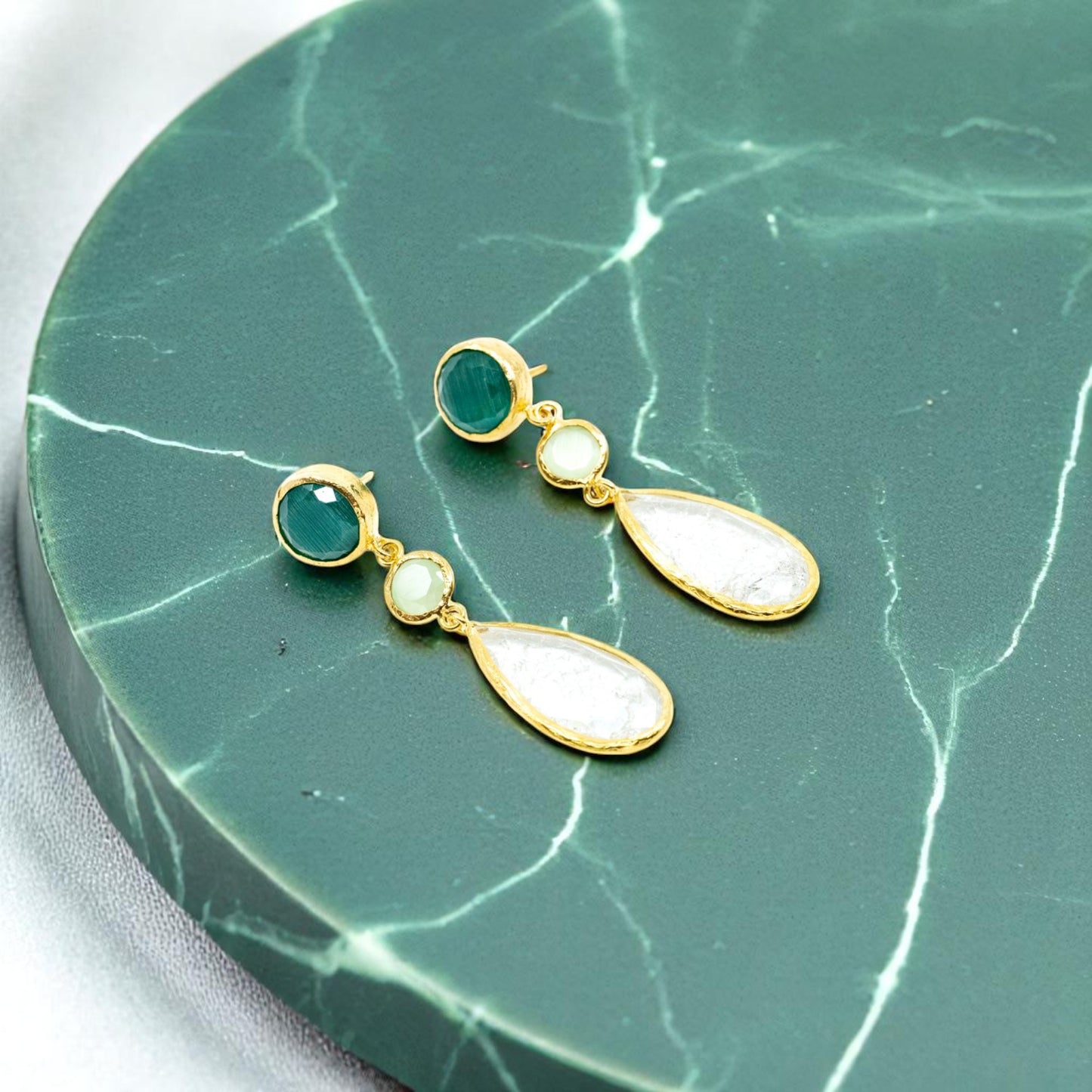 Multi Birthstone Dangling Earring