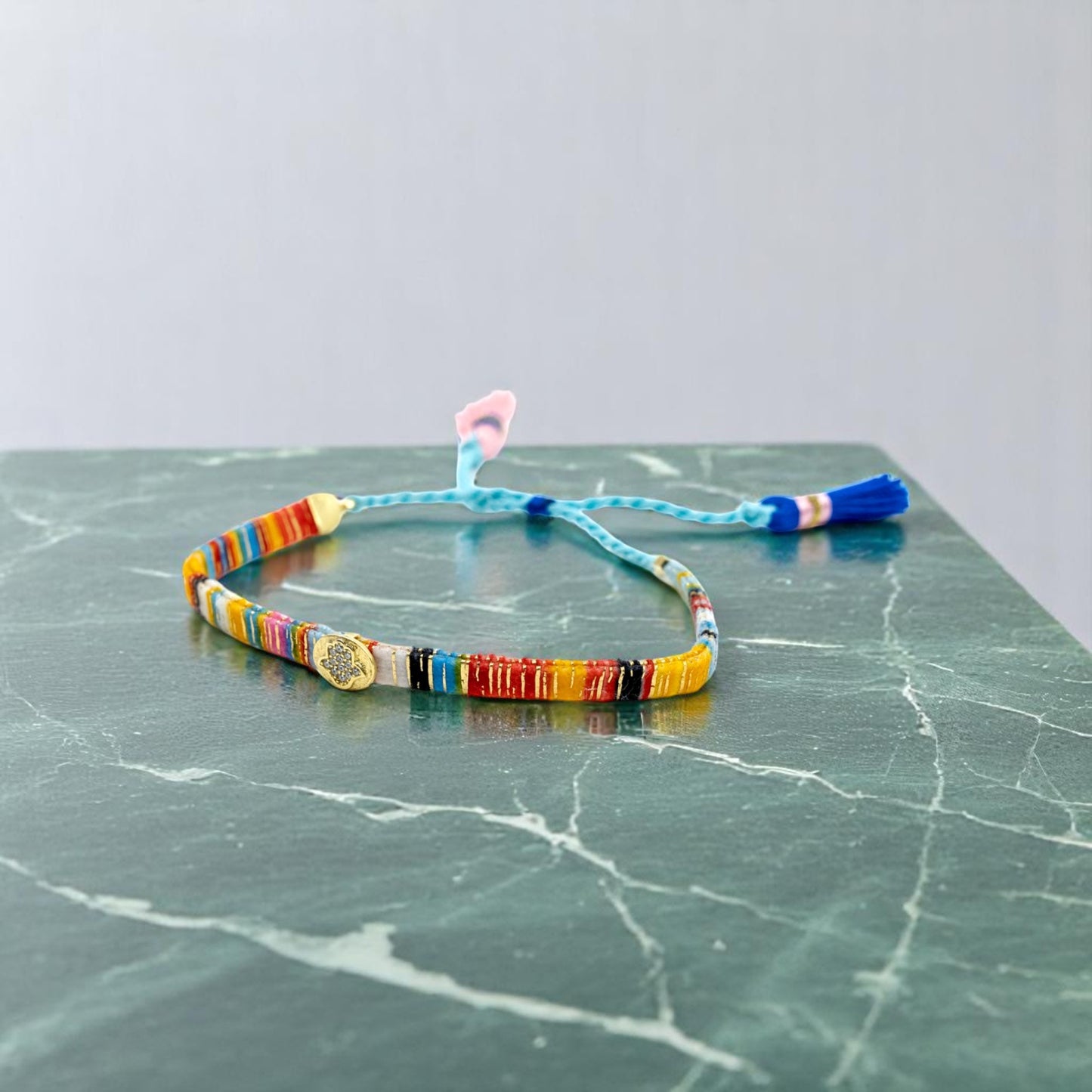 Hamza Bracelet with Colorful Thread