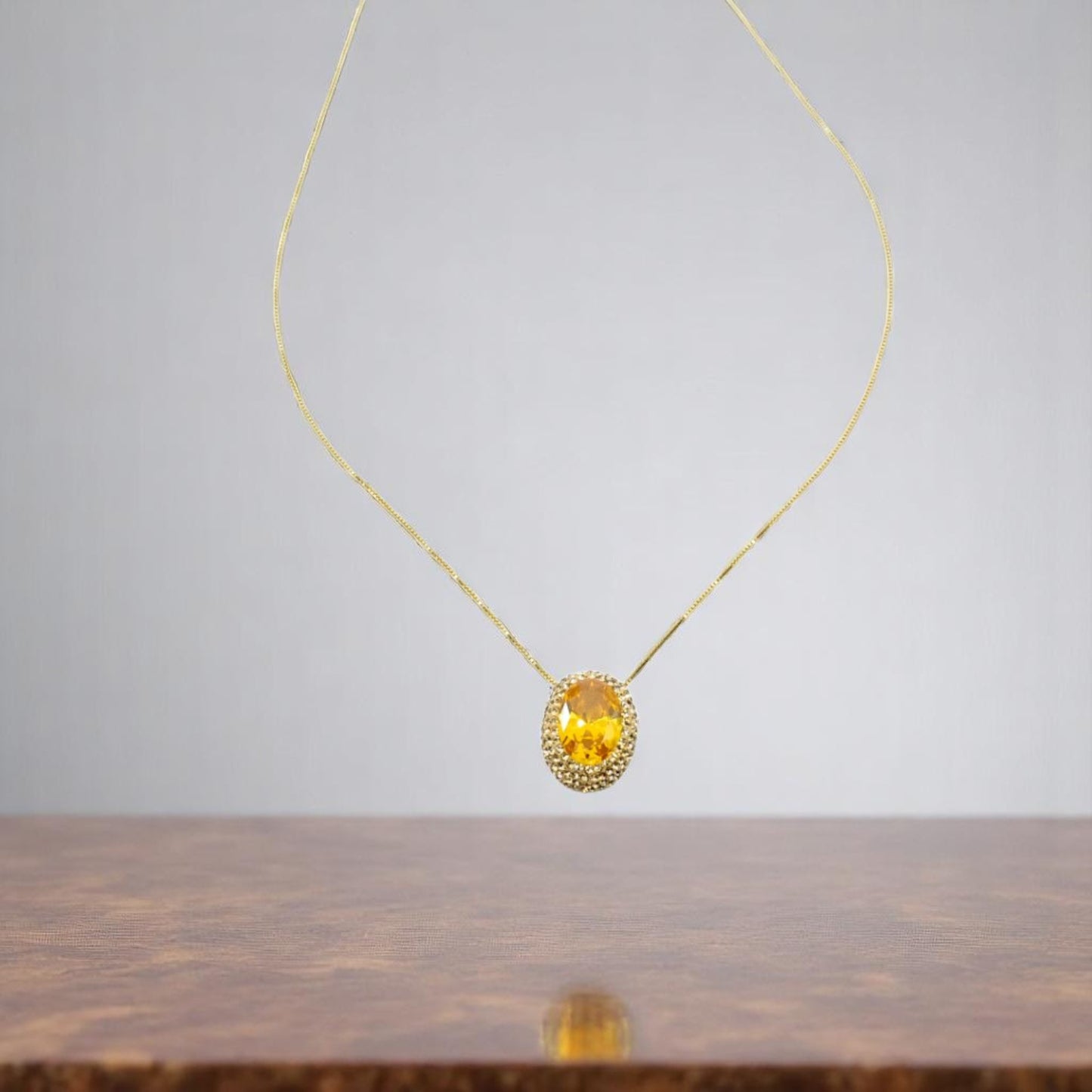 Citrine Pendant Necklace