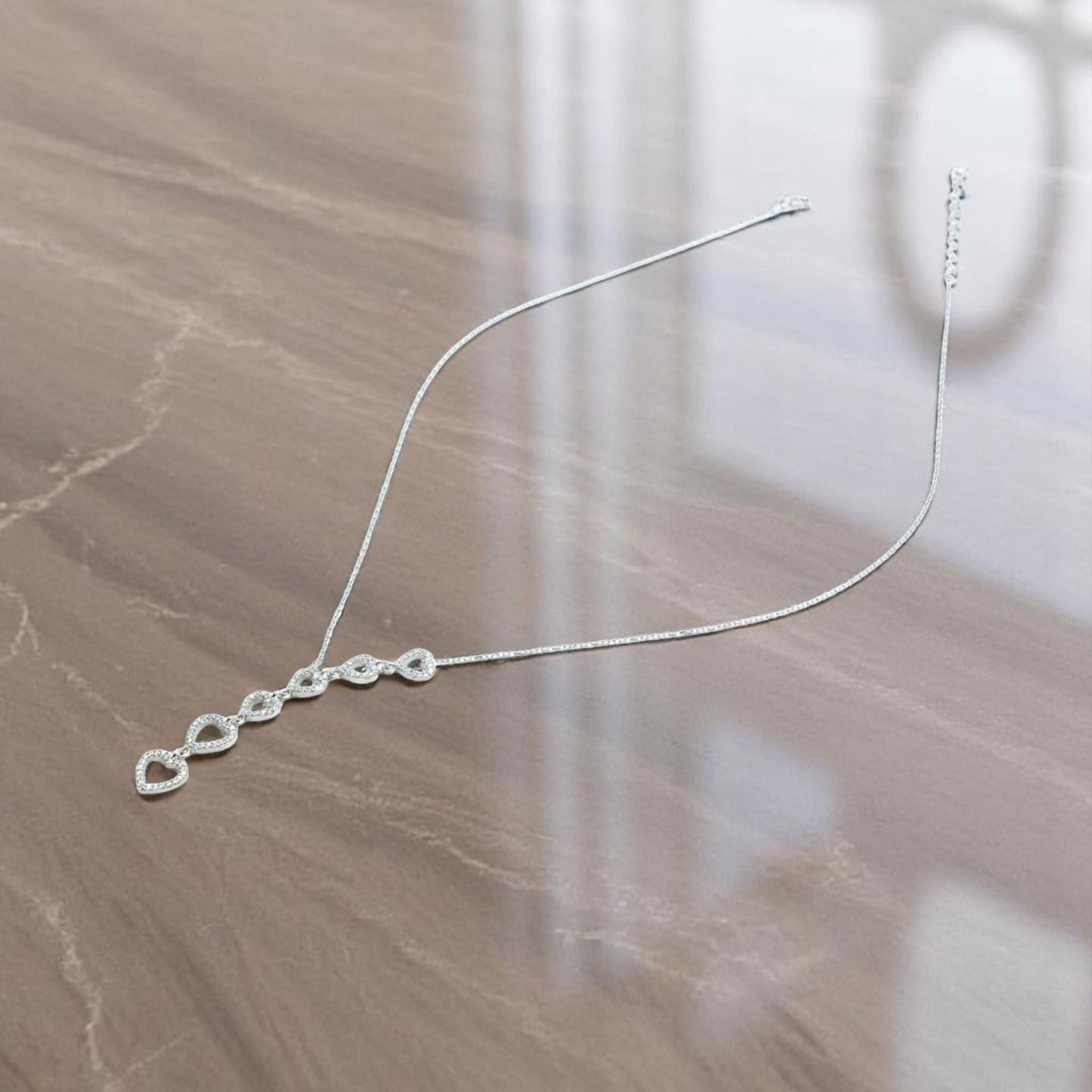 Six heart necklace