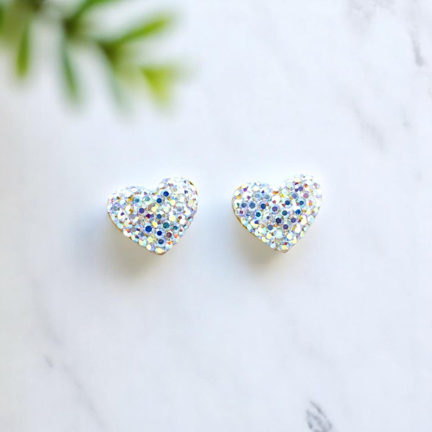 Mini Diamond Heart Stud Earring