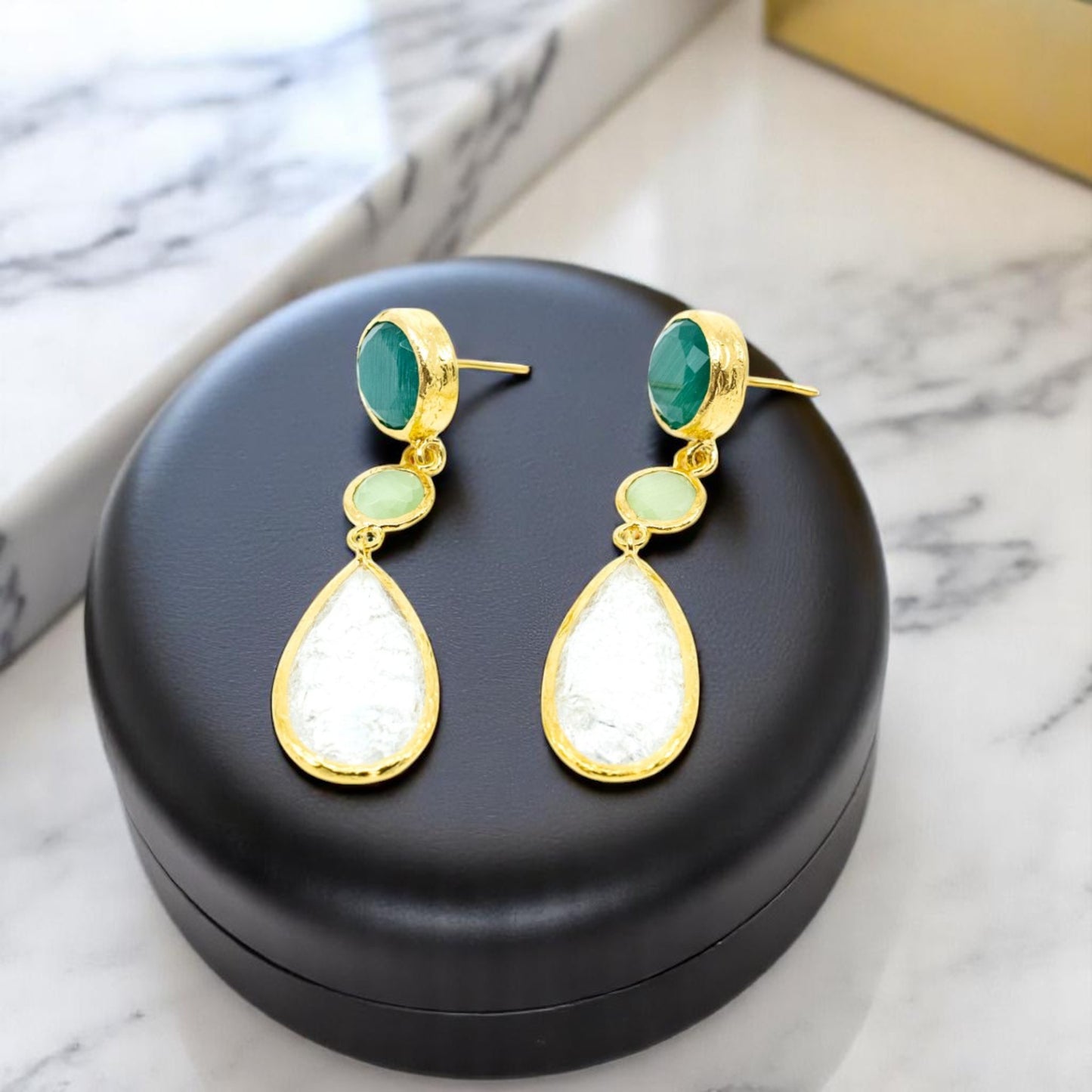 Multi Birthstone Dangling Earring