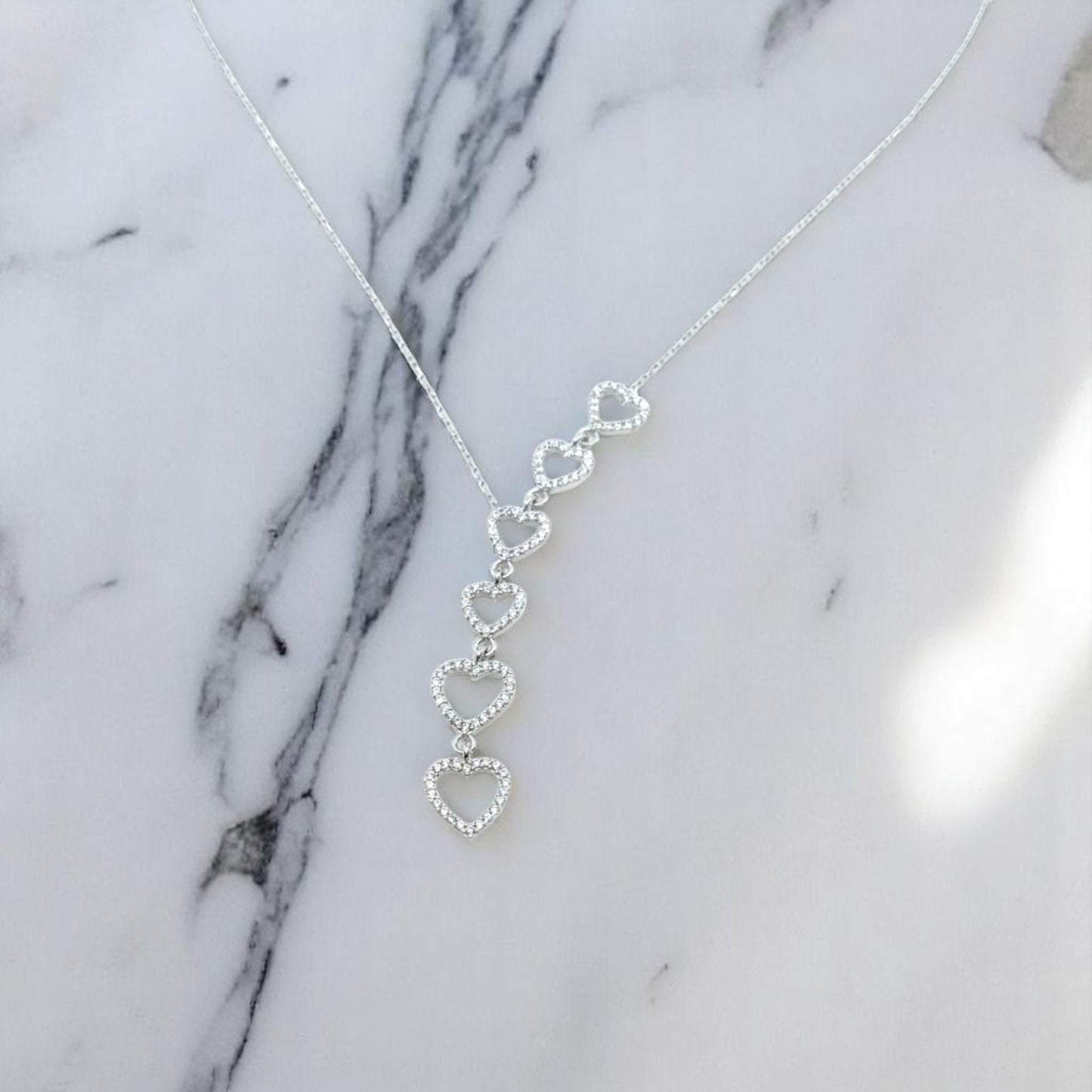 Six heart necklace