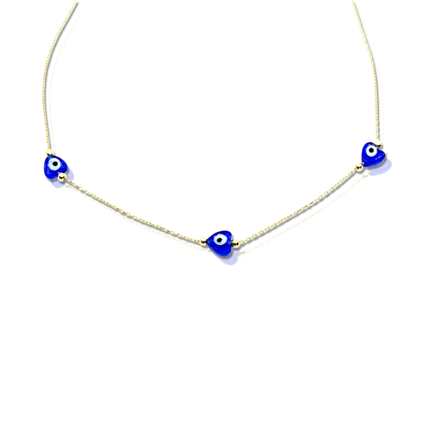 Evel Eye Heart Necklace
