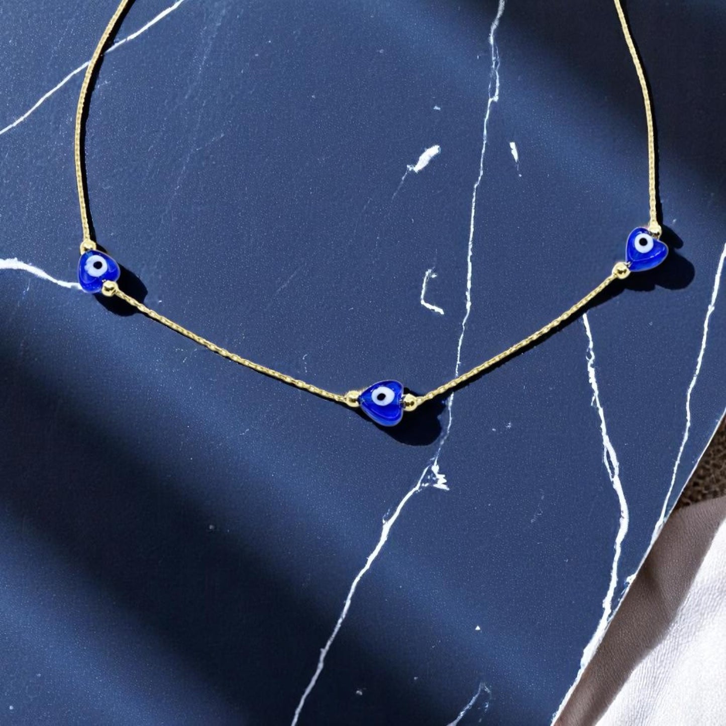 Evel Eye Heart Necklace
