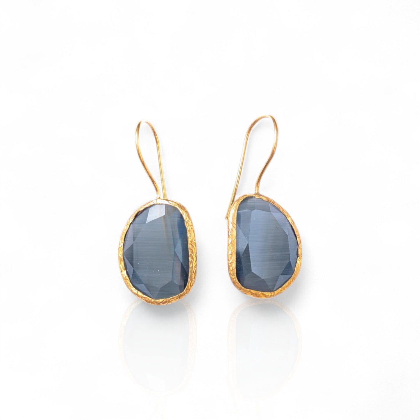 Gray Drop Earrings
