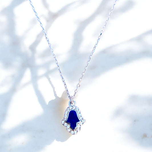 Hamsa Hand Evil Eye Necklace