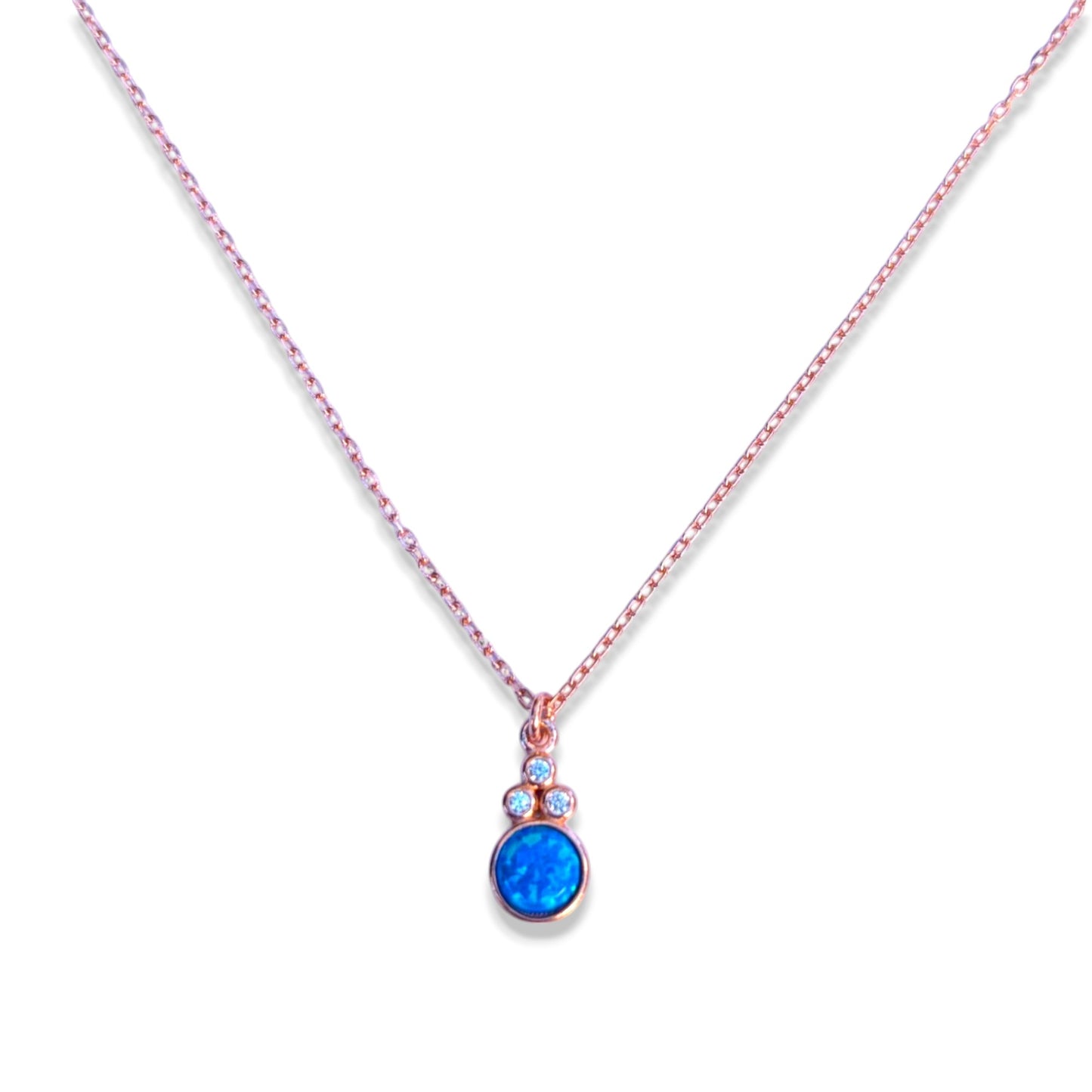 blue opal necklace