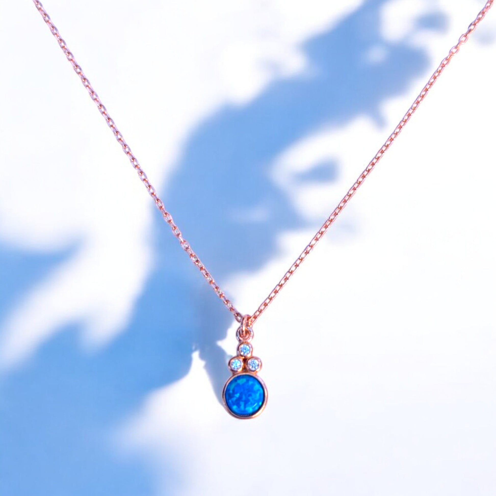 blue opal necklace