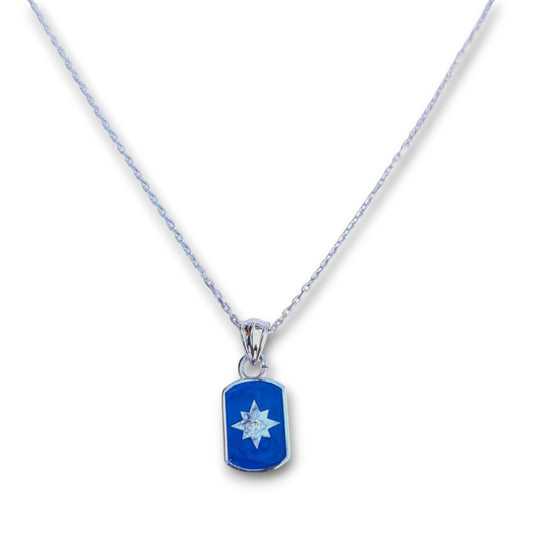 North Star Enameled Necklace