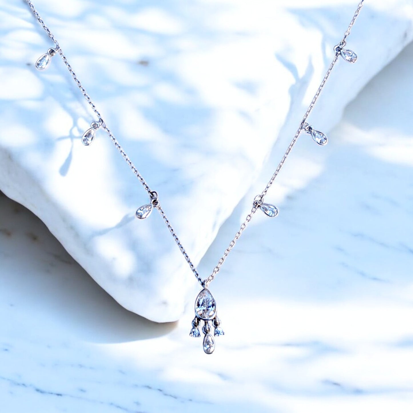 Pear Station Necklace