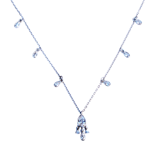 Pear Station Necklace