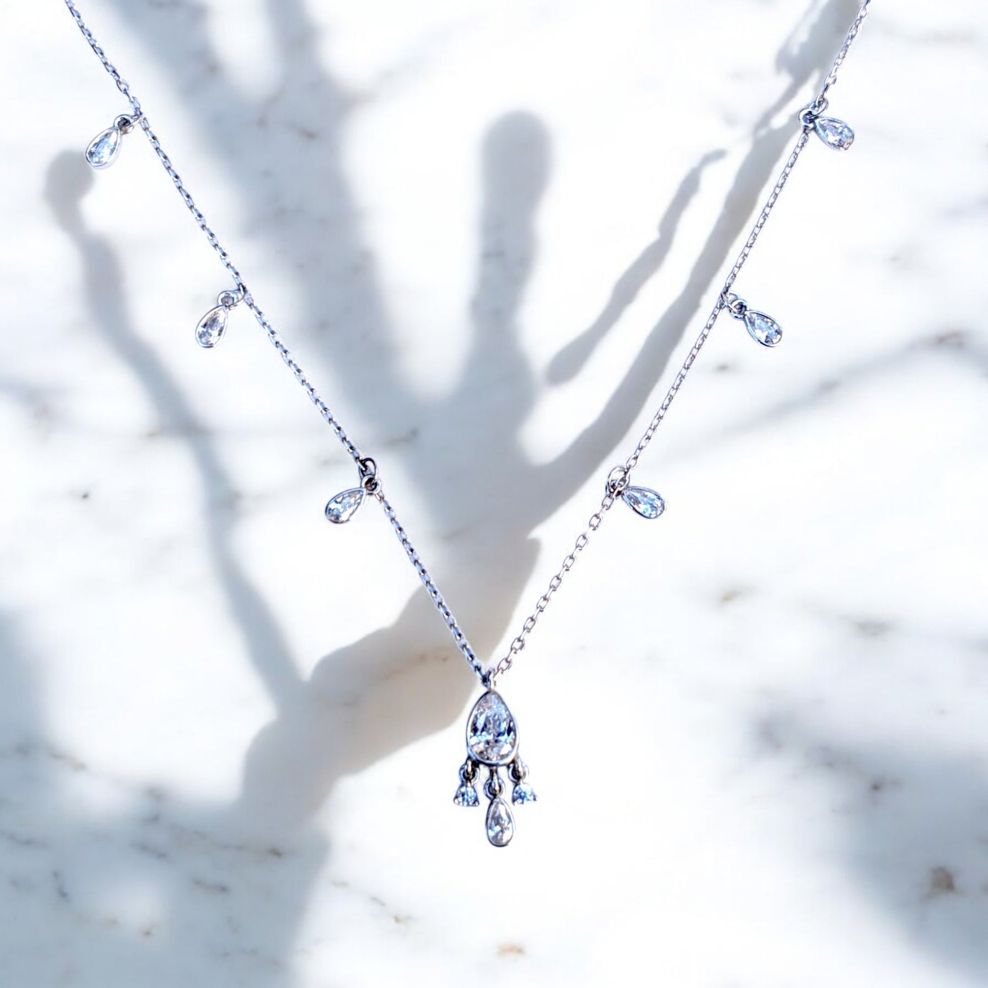 Pear Station Necklace