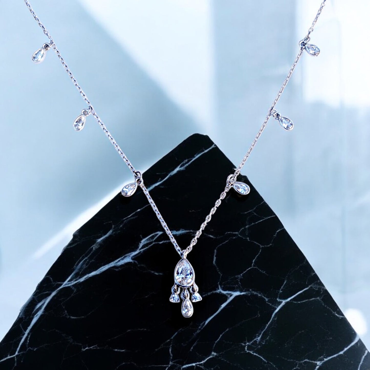Pear Station Necklace