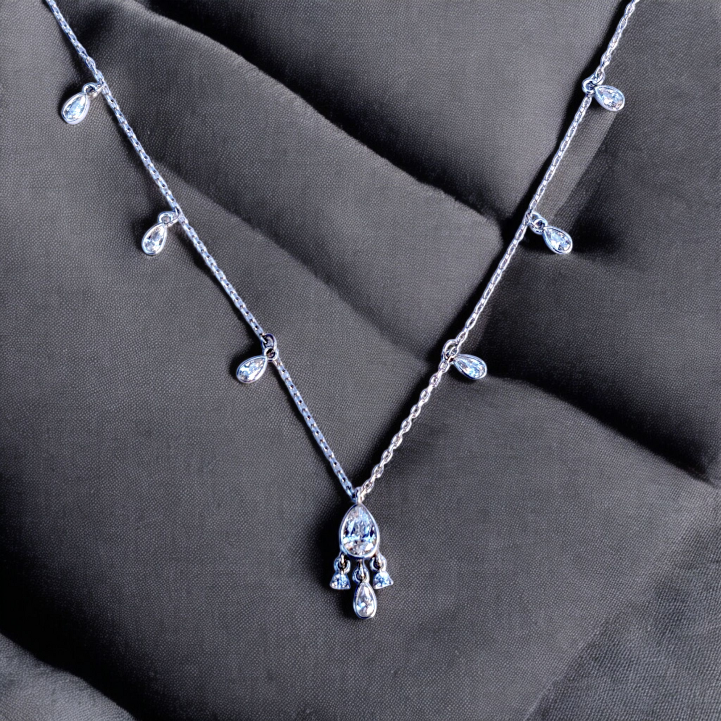 Pear Station Necklace