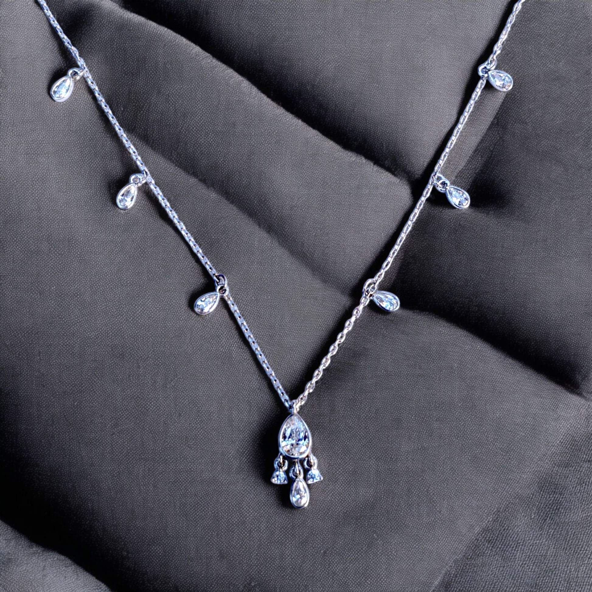 Pear Station Necklace