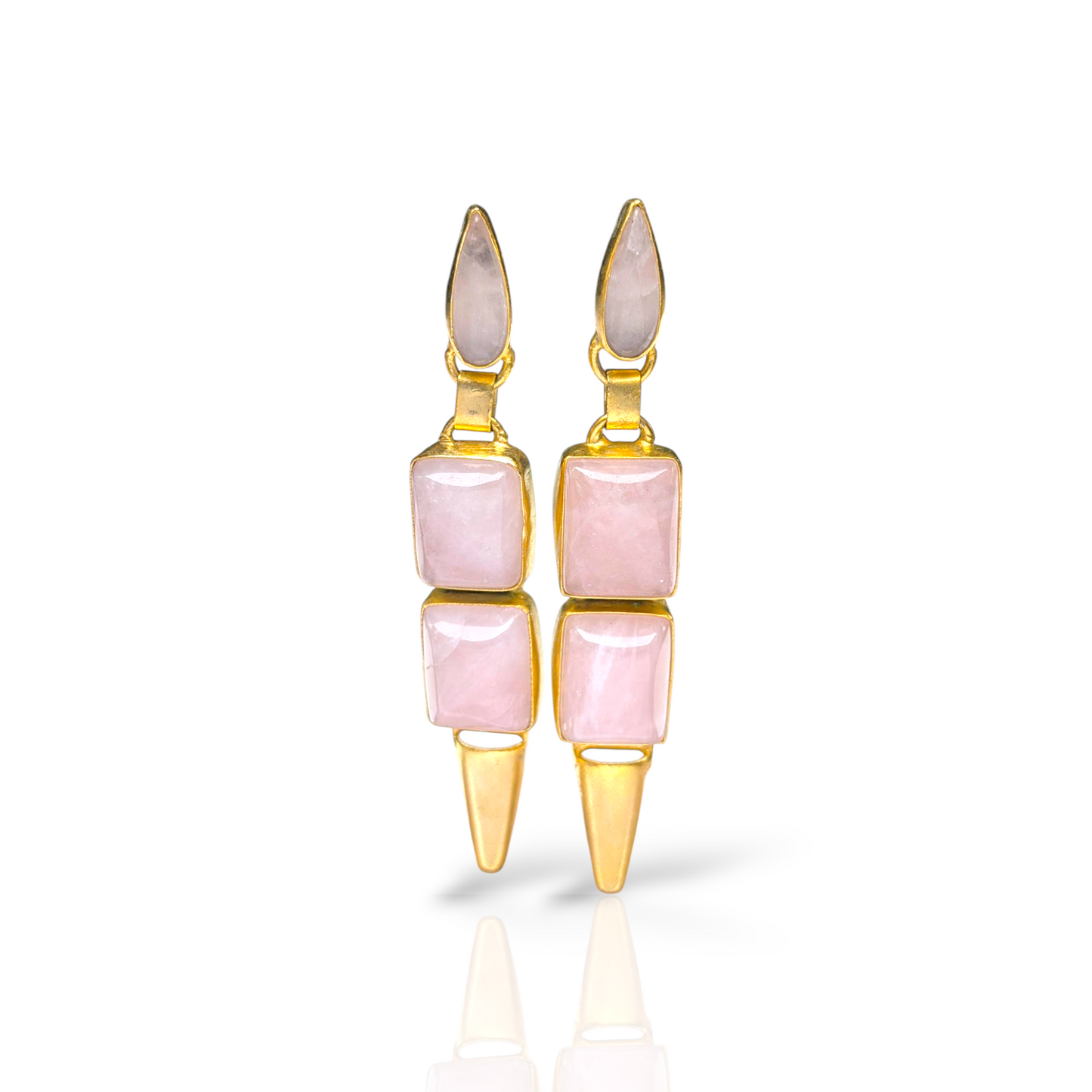Rose Quartz Earrings