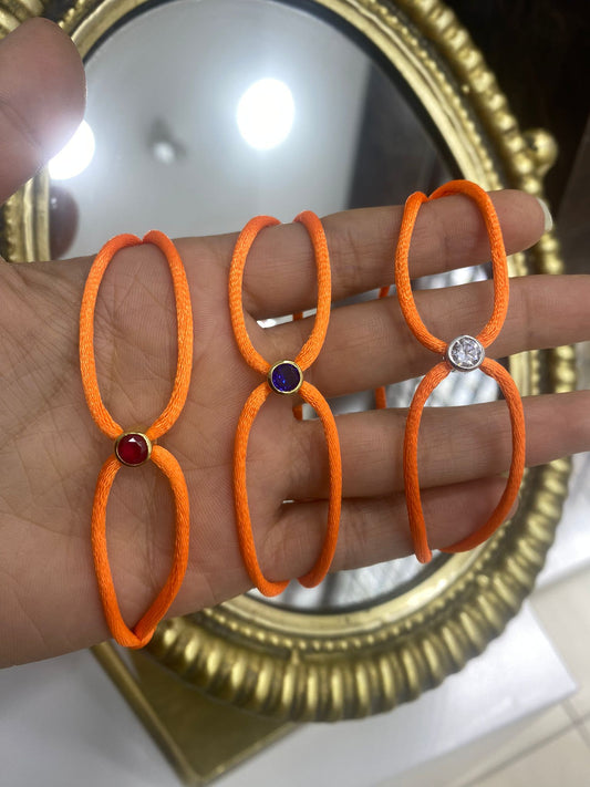Orange Cord Bracelet