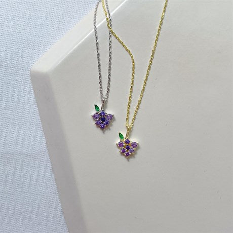 Diamond Grape Necklace
