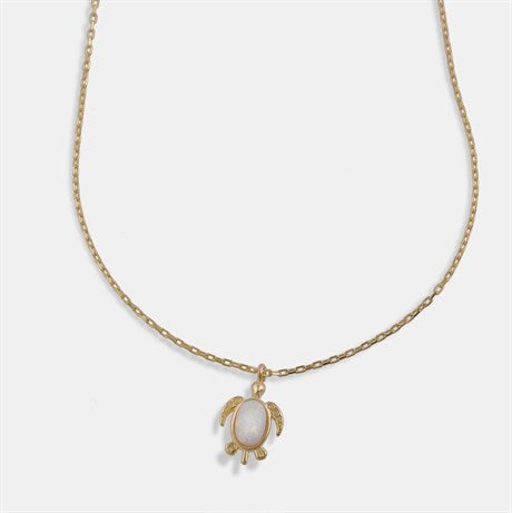 Opal Turtle Necklace