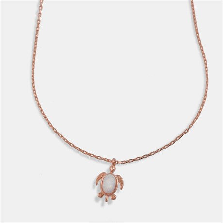 Opal Turtle Necklace