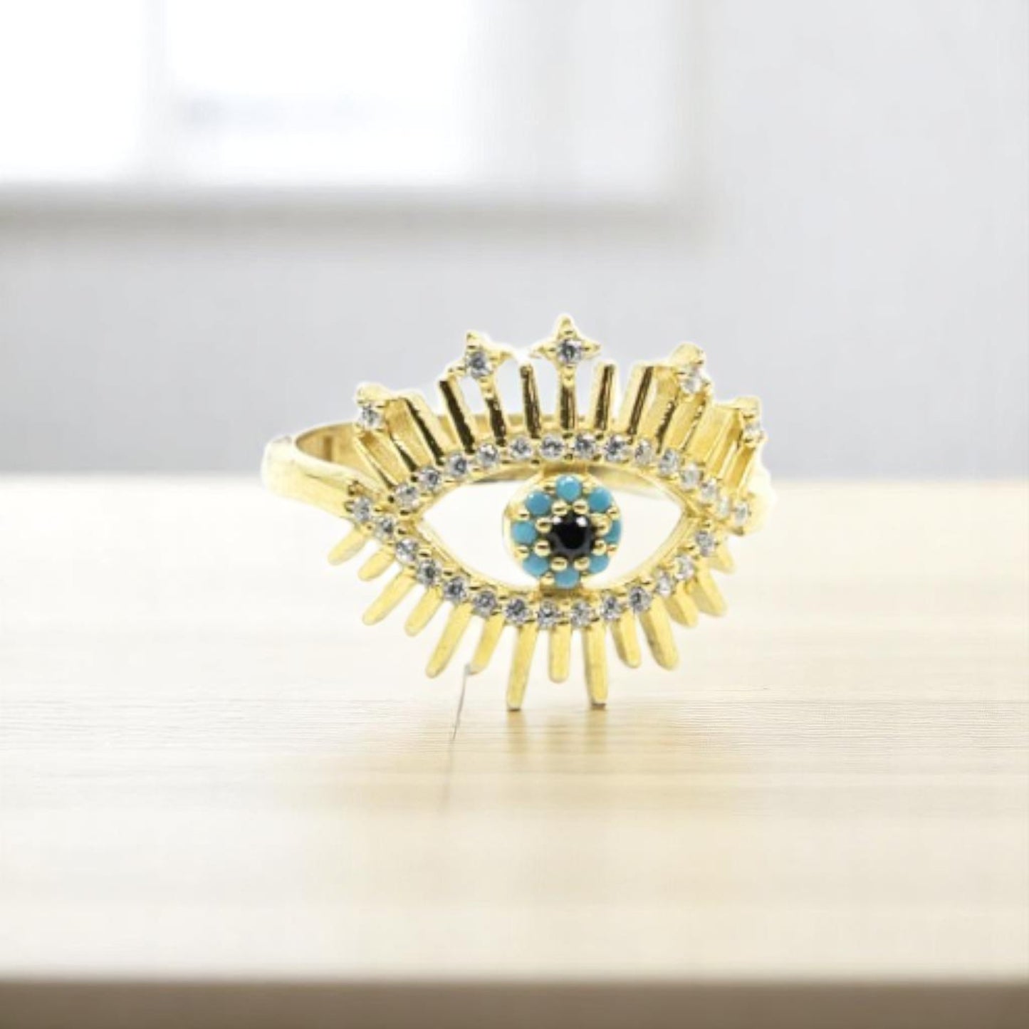 Evil Eye Gold Ring