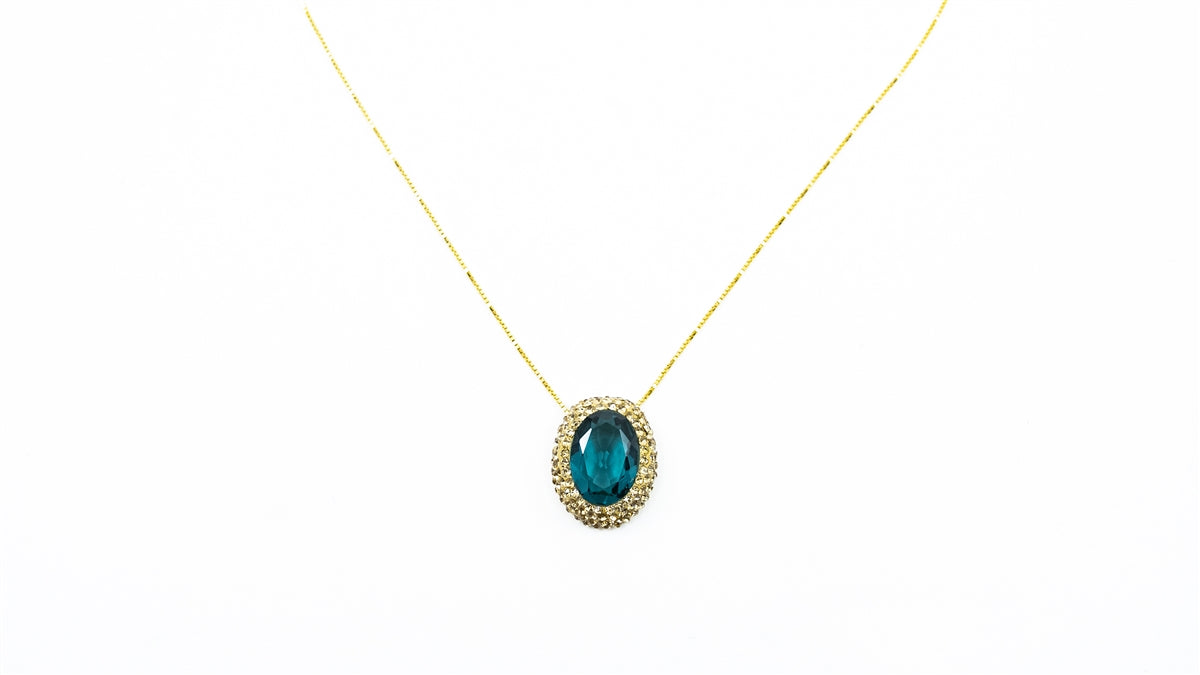 Green Oval Necklace