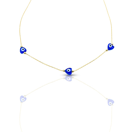 Three Evil Eye Necklace