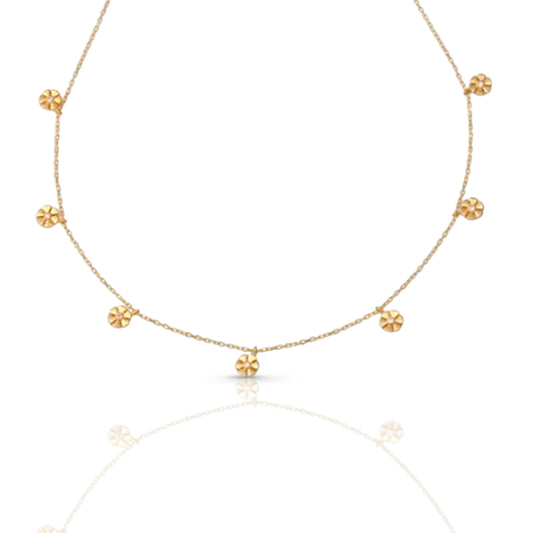 7 Flower Chain Necklace