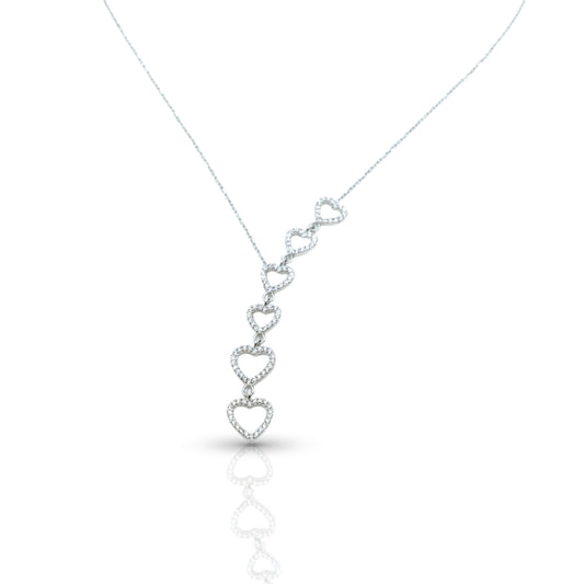 Six heart necklace